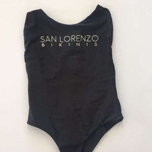 💖 LOWEST💖 Black San Lorenzo cross back one-piece